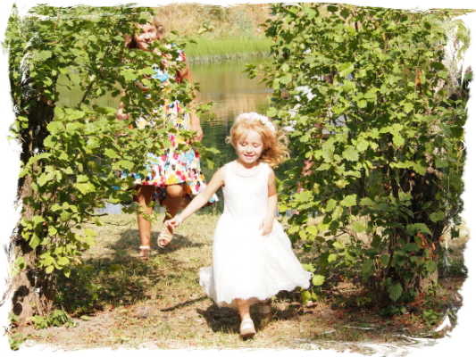 Blumenkinder, Hochzeitsfoto